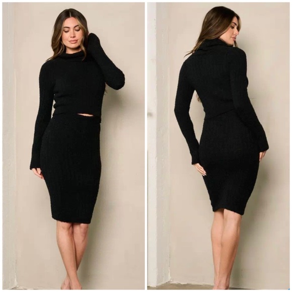 2 piece skirt & top knit set - Picture 1 of 4